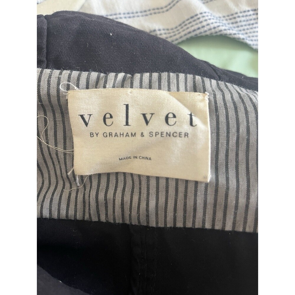 Velvet by Graham & Spencer Black Hooded Utility Jacket Women’s Small Military - Picture 4 of 8